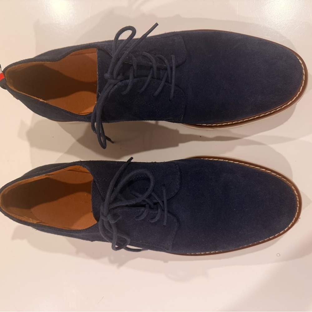 Tommy Hilfiger Men’s Garson Navy Suede Derby Shoe size 12
